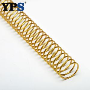 Ligação de bobina espiral de metal dourado